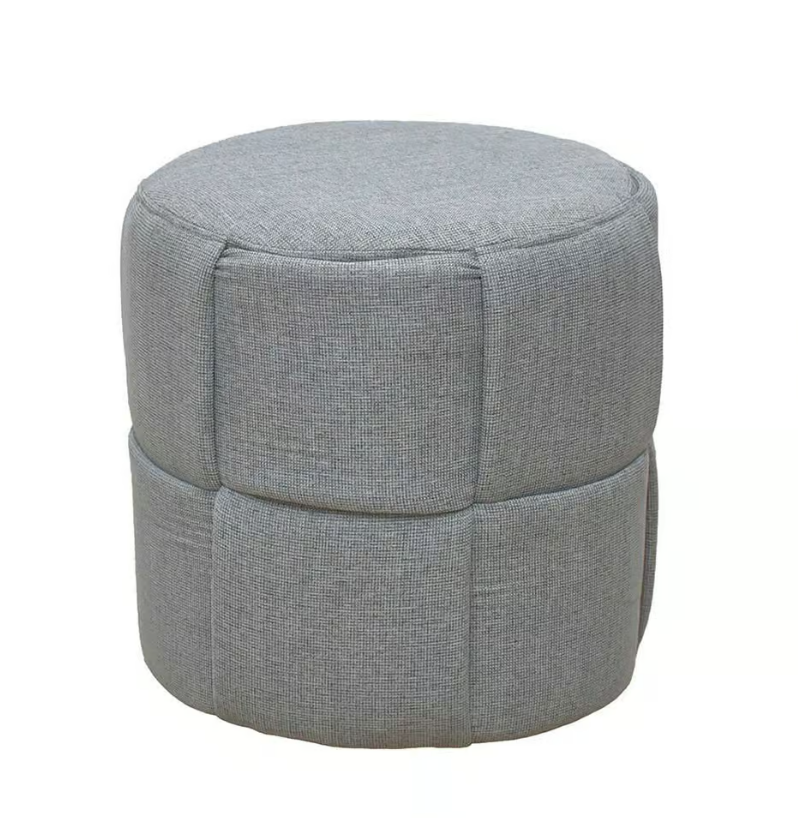 531-6 莉凡灰色圓凳(布套不可拆洗）