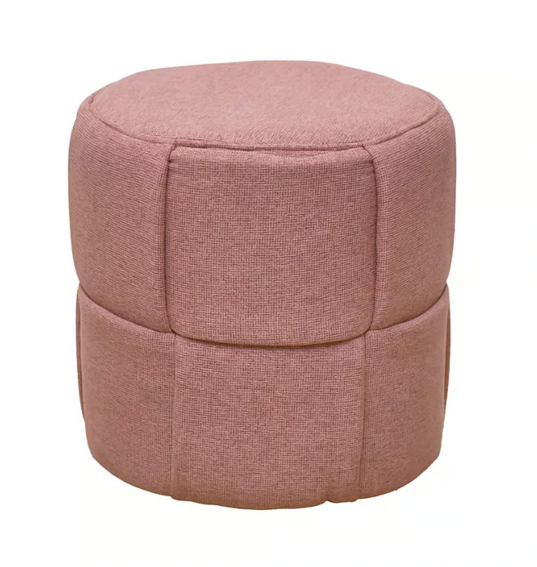 531-8 莉凡粉色圓凳(布套不可拆洗）