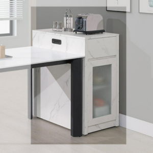 A412-02 卡洛那1.5*2.7尺白石紋桌邊櫃