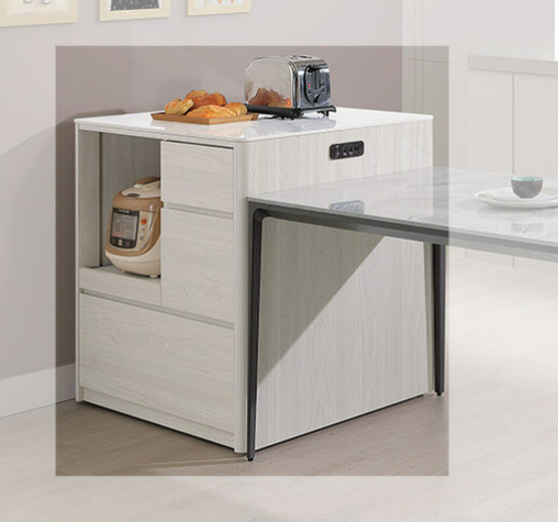 A413-01 達納2.7*2.7尺岩板餐邊櫃