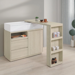 A420-03 黛娜4尺伸縮餐櫃桌組