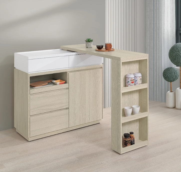 A420-03 黛娜4尺伸縮餐櫃桌組