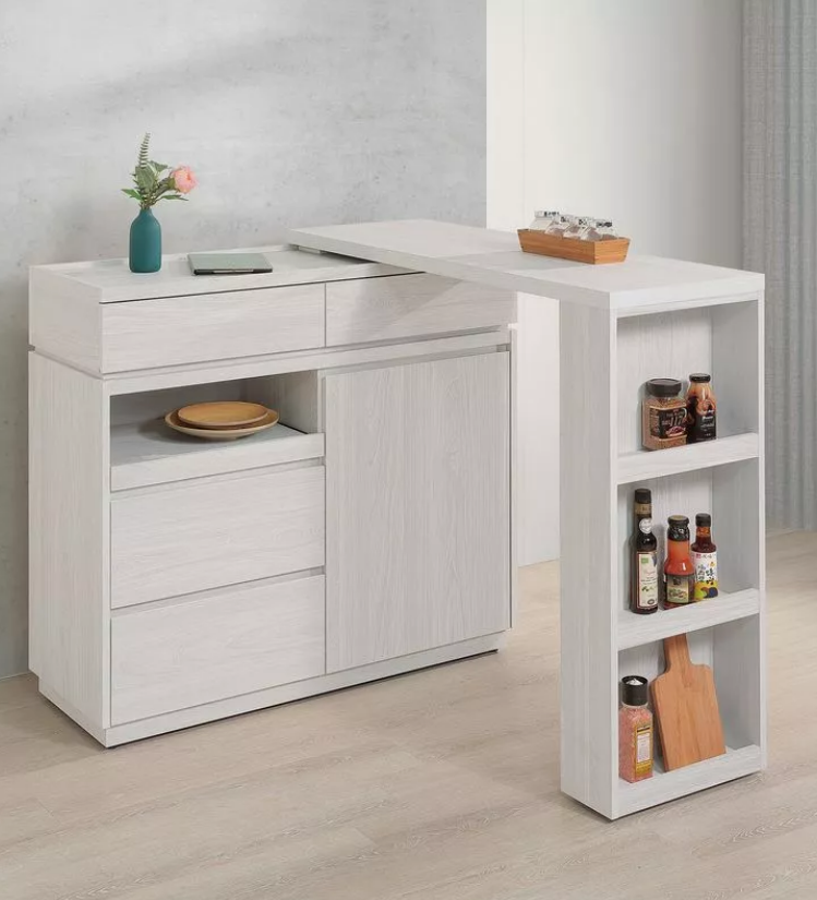 A421-01 達納4尺伸縮餐櫃桌組