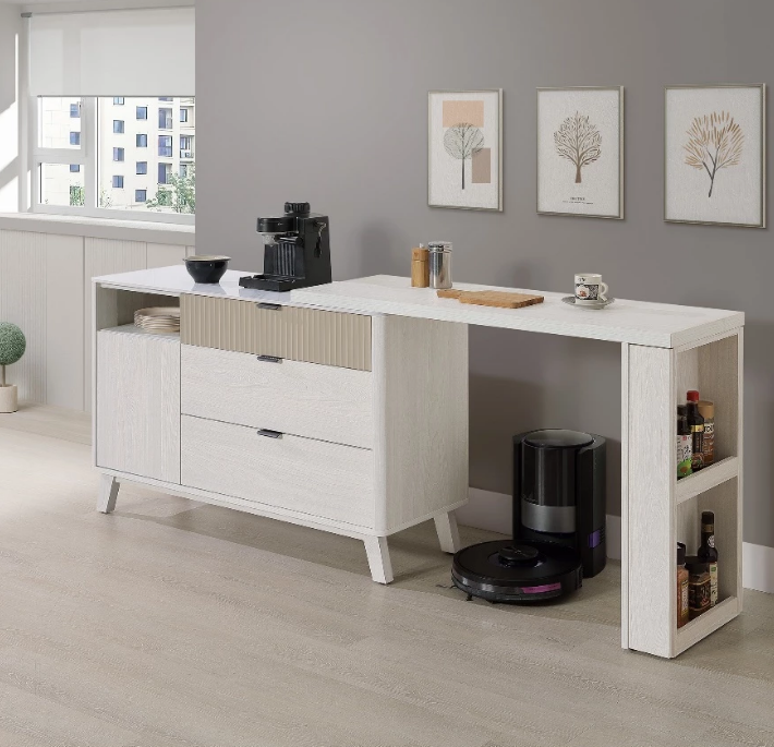 A421-03 索菲亞4尺岩板功能櫃桌組