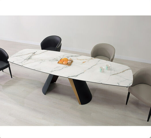 A464-01 英格麗8.6尺複合陶板伸縮餐桌⊙桌面180、220、260cm三段使用