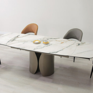 A466-01 梅莉達8尺複合陶板伸縮餐桌 桌面160、200、240cm三段使用