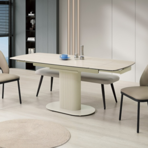 A480-01 尼娜6尺複合陶板伸縮餐桌 (桌面長度120、150、180 cm 三段使用)