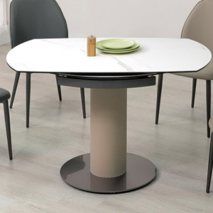 A480-04 珊卓4尺複合陶板伸縮圓餐桌