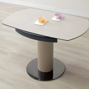 A481-04 洛芙亞4尺複合陶板伸縮圓餐桌