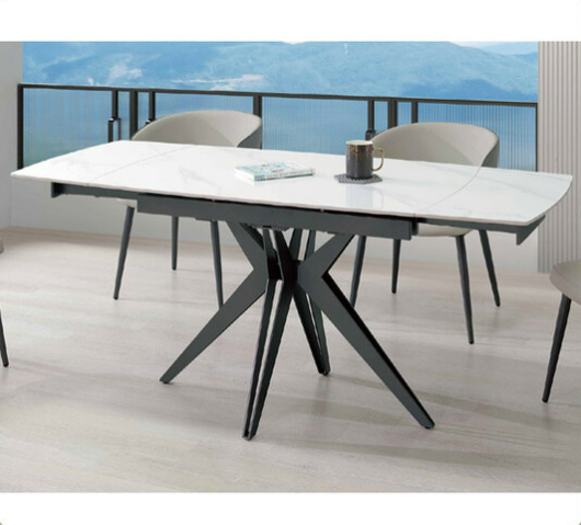 A491-05 丹佐5.6尺岩板伸縮餐桌