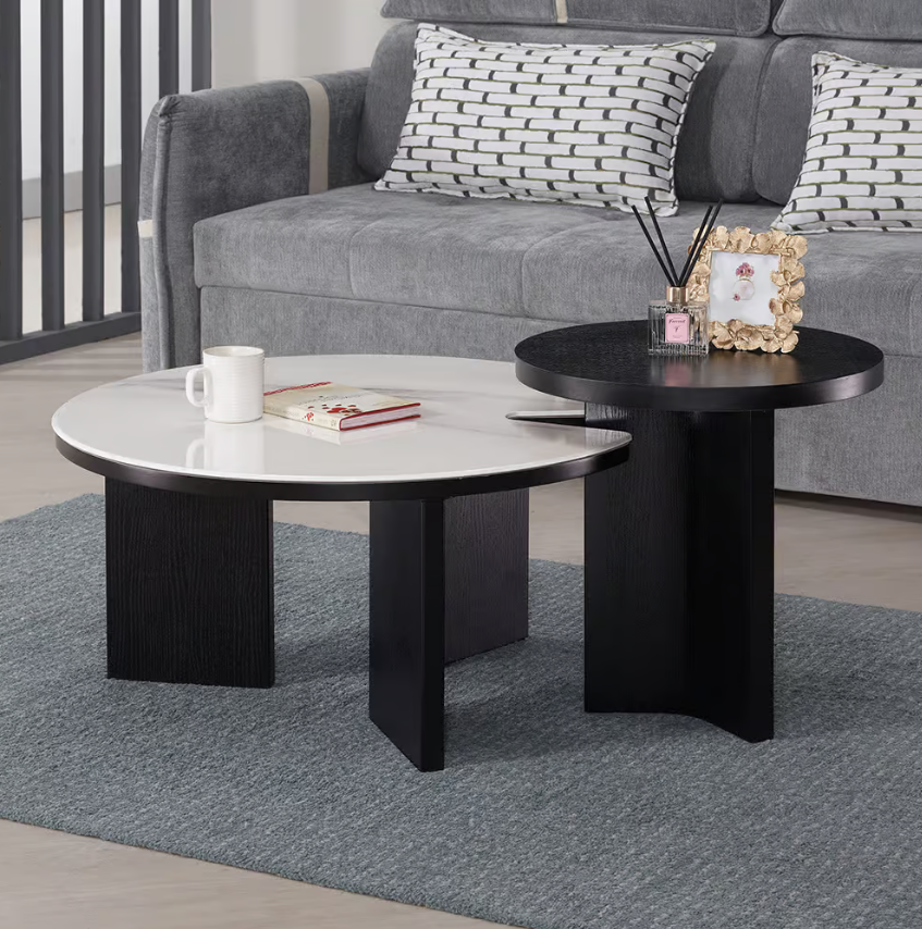 561-2  寧泰科技石組合圓几 全組 (恕不拆賣)