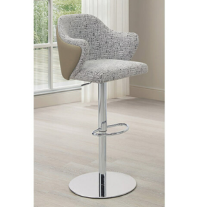 A543-01 歷力克升降吧椅 淺灰 座高：56~82公分