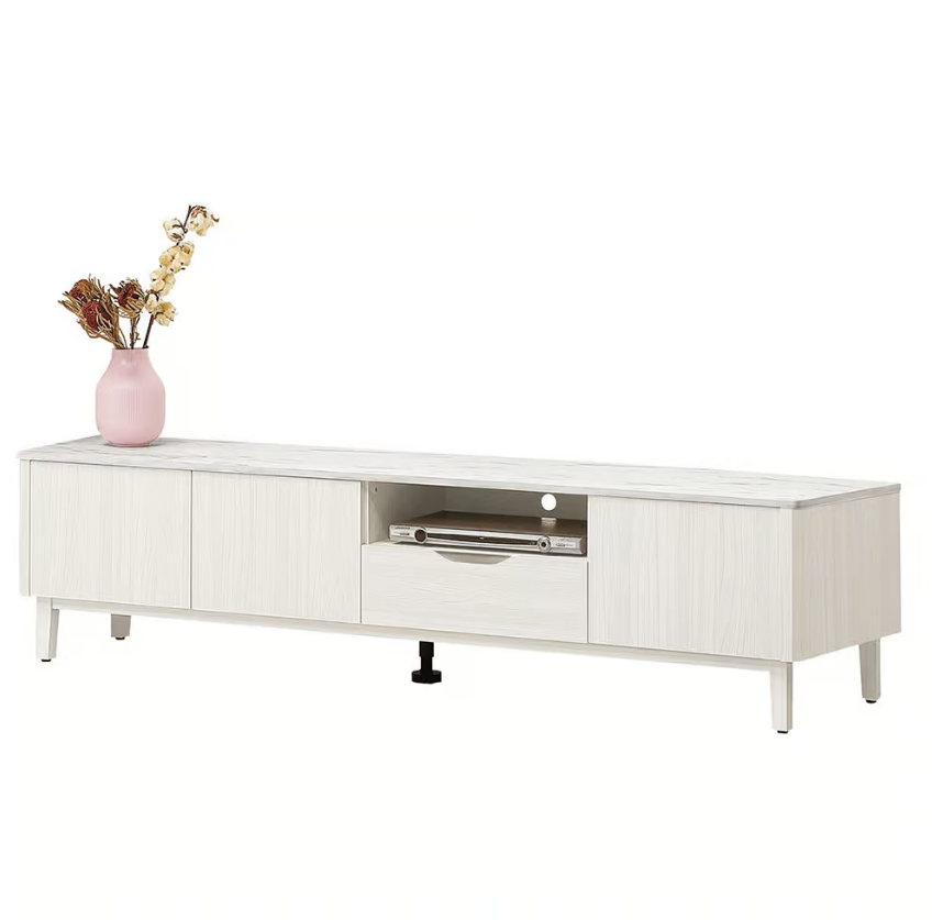 588-2 蓁妮6尺電視櫃 (附1個電線孔.開門內無隔板) (仿大理石紋美耐皿桌面)