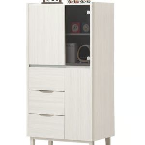 588-9 蓁妮2.7*5尺收納櫃(附1大1小活動隔板) (仿大理石紋美耐皿桌面)