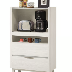 588-11 蓁妮2.3*4尺邊櫃 (附1個電線孔)(仿大理石紋美耐皿桌面)