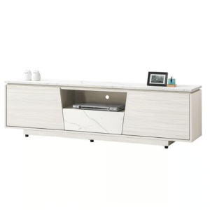 595-2 蘿拉6尺電視櫃 (附1個電線孔.門內無隔板) (仿大理石紋美耐皿桌面)