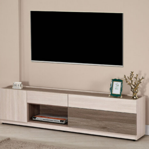 620-3 貝塔6尺電視櫃 ⊙附1個電線孔、 ⊙開門內無隔板、桌面內凹尺寸：寬176.5深26.5公分