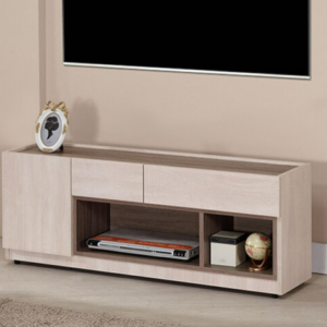 620-4 貝塔4尺電視櫃 ⊙附1個電線孔、 ⊙開門內無隔板、桌面內凹尺寸：寬116.5深26.5公分