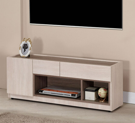 620-4 貝塔4尺電視櫃 ⊙附1個電線孔、 ⊙開門內無隔板、桌面內凹尺寸：寬116.5深26.5公分