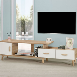 623-4 霍利克4尺伸縮電視櫃 (木門內無隔板)(10.5cm&13.5cm實木腳)