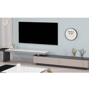 625-2 萊昂7尺二抽科技石伸縮電視櫃 (附2個透氣孔)美背處理