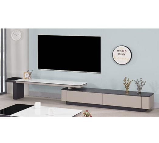 625-2 萊昂7尺二抽科技石伸縮電視櫃 (附2個透氣孔)美背處理