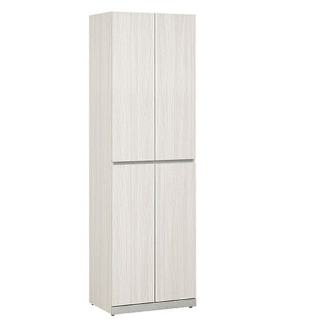 634-8 黛拉2*6.5尺四門玄關鞋櫃 (附4片活動隔板.附伸縮吊衣桿)