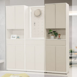 672-2 蕾佳娜2尺長門隔間櫃 (附5片活動隔板.斜邊手把設計)