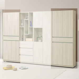 674-2 菲比2.5尺四門收納櫃 (附6片活動隔板)