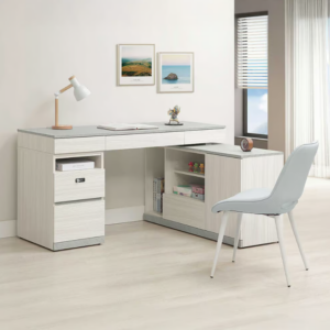 706-3 黛拉5尺組合書桌 全組 (不分左右方向)(不含椅) (一門收納櫃門內附1片活動隔板) (二抽櫃抽屜採用密碼鎖設計)