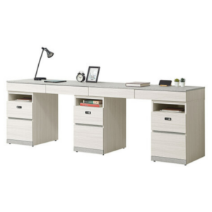 707-2 黛拉8尺十抽組合書桌 全組 ⊙二抽櫃抽屜採用密碼鎖設計、