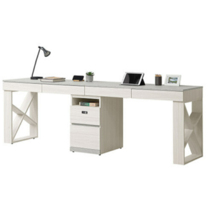 707-8 黛拉8尺六抽組合書桌 全組 ⊙二抽櫃抽屜採用密碼鎖設計