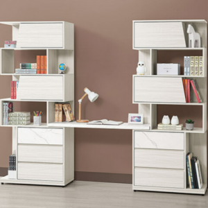 709-4 蘿拉8尺組合書桌櫃 全組 書桌面尺寸：寬120深40公分