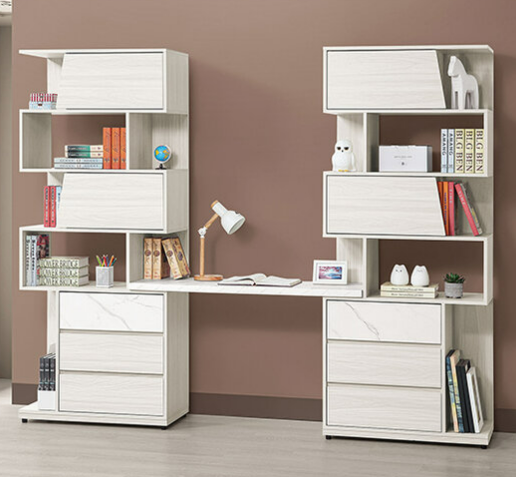 709-4 蘿拉8尺組合書桌櫃 全組 書桌面尺寸：寬120深40公分