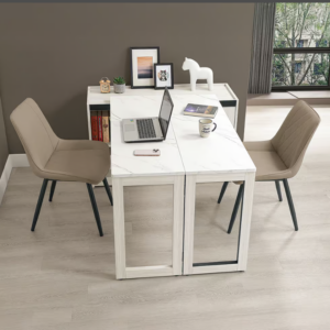 813-2 蘿拉多功能折合桌 (不分左右方向)(木門內附1片活動隔板)