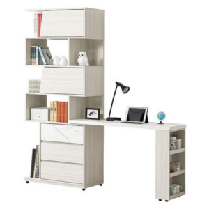 710-2 蘿拉4尺組合書桌櫃 抽右 全組 ⊙書桌面尺寸：120×40cm、 ⊙雜誌架不分方向、