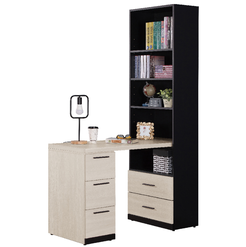 713-4 伊凡卡4尺組合書桌櫃 全組 書桌面:寬120深56公分 ⊙不分左右方向、