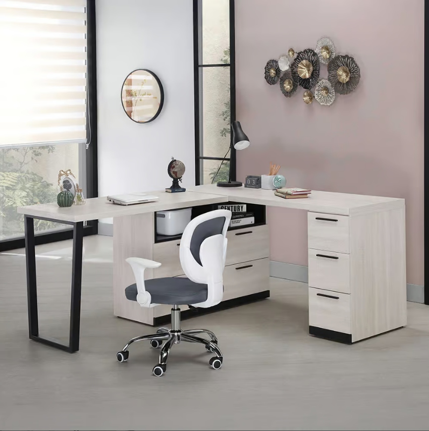 716-4 伊凡卡5.8尺多功能組合書桌 全組 (L型適合當個人工作桌使用)(不含椅)