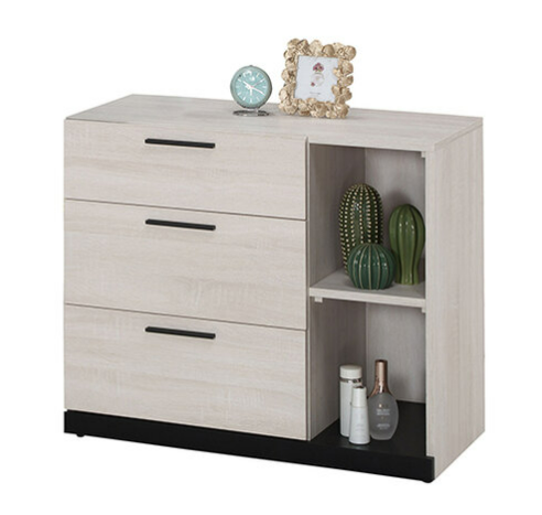 717-4 伊凡卡2.7尺三抽收納櫃