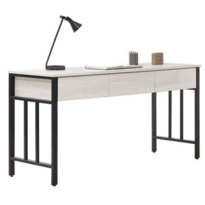 725-2 貝芮特5尺書桌 ⊙附USB插座.側邊黑鐵配件