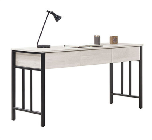 725-2 貝芮特5尺書桌 ⊙附USB插座.側邊黑鐵配件