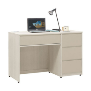 734-6 蕾佳娜4尺書桌 ⊙斜邊手把設計.USB自動斷電插座、