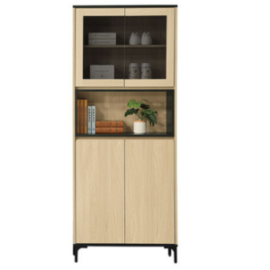 738-2 優悅2.64尺四門書櫃 ⊙附2片活動隔板