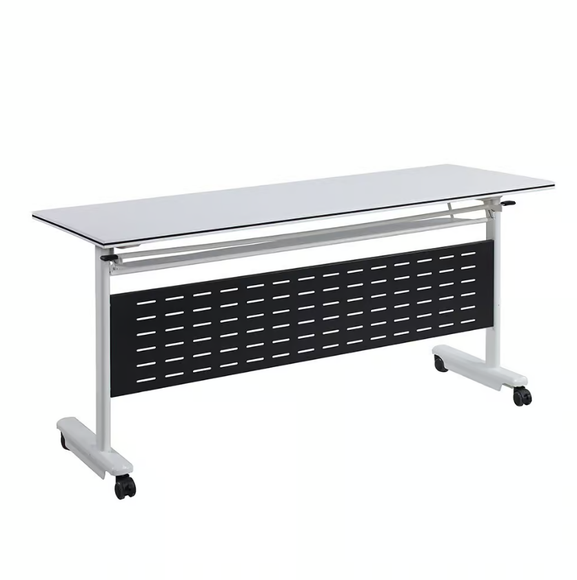 767-8 吉達5.3尺白色摺疊會議桌 (附4顆煞車輪)