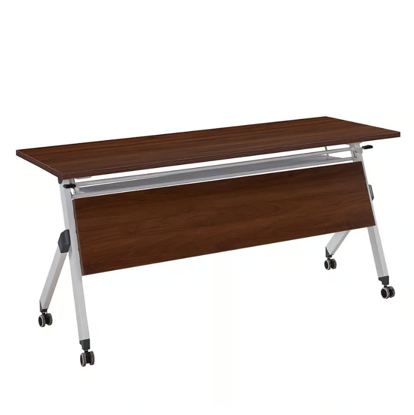 768-5 柏悅5.3尺胡桃色摺疊會議桌 (附4顆煞車輪)