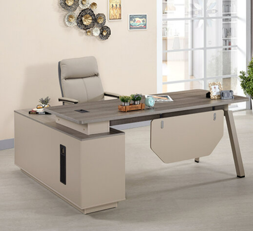 770-4 維爾斯6尺辦公桌 全組 左向 ⊙桌面附1個出線孔、 ⊙長櫃1個抽屜附密碼鎖.附有出線孔