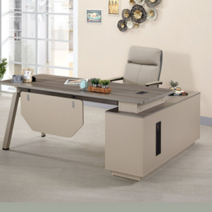 770-5 維爾斯6尺辦公桌 全組 右向 ⊙桌面附1個出線孔、 ⊙長櫃1個抽屜附密碼鎖.附有出線孔