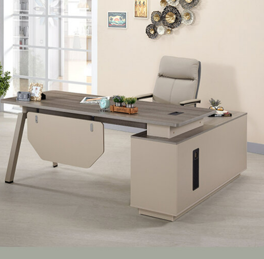 770-5 維爾斯6尺辦公桌 全組 右向 ⊙桌面附1個出線孔、 ⊙長櫃1個抽屜附密碼鎖.附有出線孔