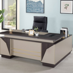 771-3 威爾汀6尺辦公桌 全組 右向 桌面附插座、 ⊙長櫃及短櫃各1個抽屜附密碼鎖、 ⊙長櫃附有出線孔.開門內無隔板