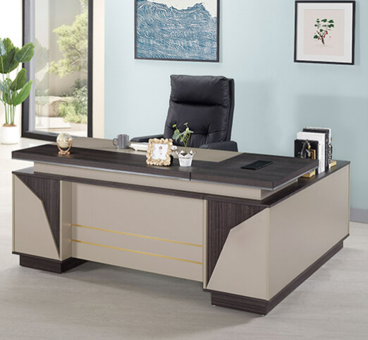 771-3 威爾汀6尺辦公桌 全組 右向 桌面附插座、 ⊙長櫃及短櫃各1個抽屜附密碼鎖、 ⊙長櫃附有出線孔.開門內無隔板